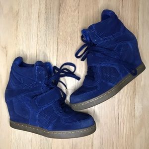 ASH| Suede Wedge Sneakers